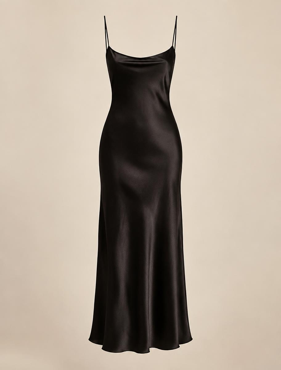 Vestido Lencero de Seda Nocturne