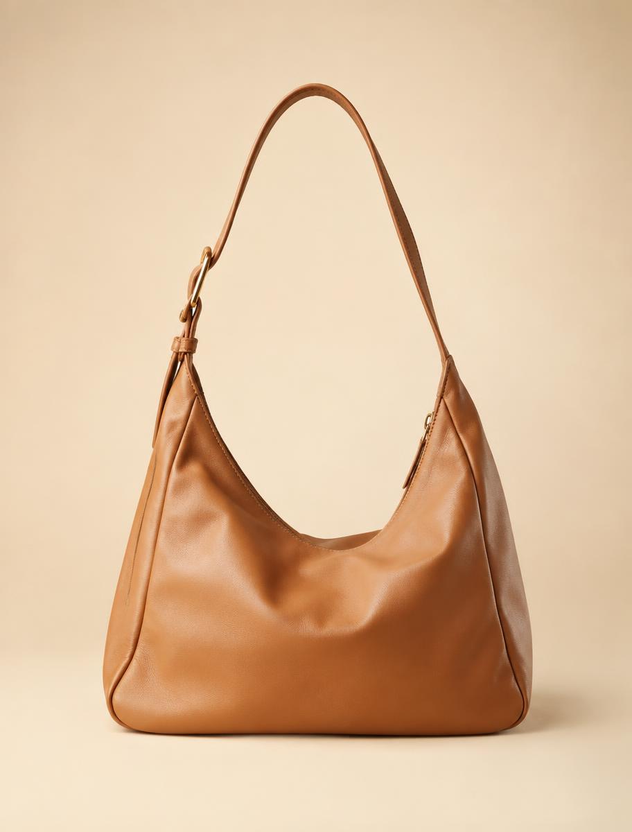 Bolso de Hombro de Piel Sienna